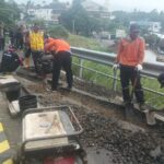 Jalan Batutulis Bogor Retak dan Longsor, Jalur Motor Ditutup Kembali