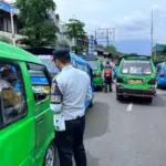Dishub Kota Bogor Tertibkan Angkot dan AKDP di Depan BTM, 54 Kendaraan Langsung Ditindak