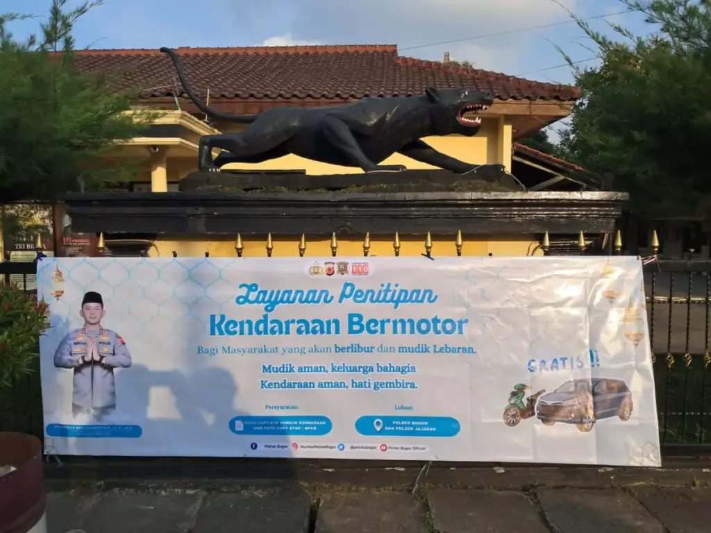 Mudik Tenang, Motor Aman ! Polres Bogor Buka Layanan Titip Kendaraan Gratis