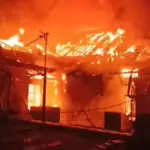 Korsleting Listrik di Basement, Rumah dan Toko Elektronik di Sukaraja Ludes Terbakar